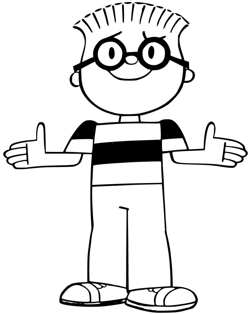 Desenho de Junin de Menino Maluquinho para Colorir e Pintar