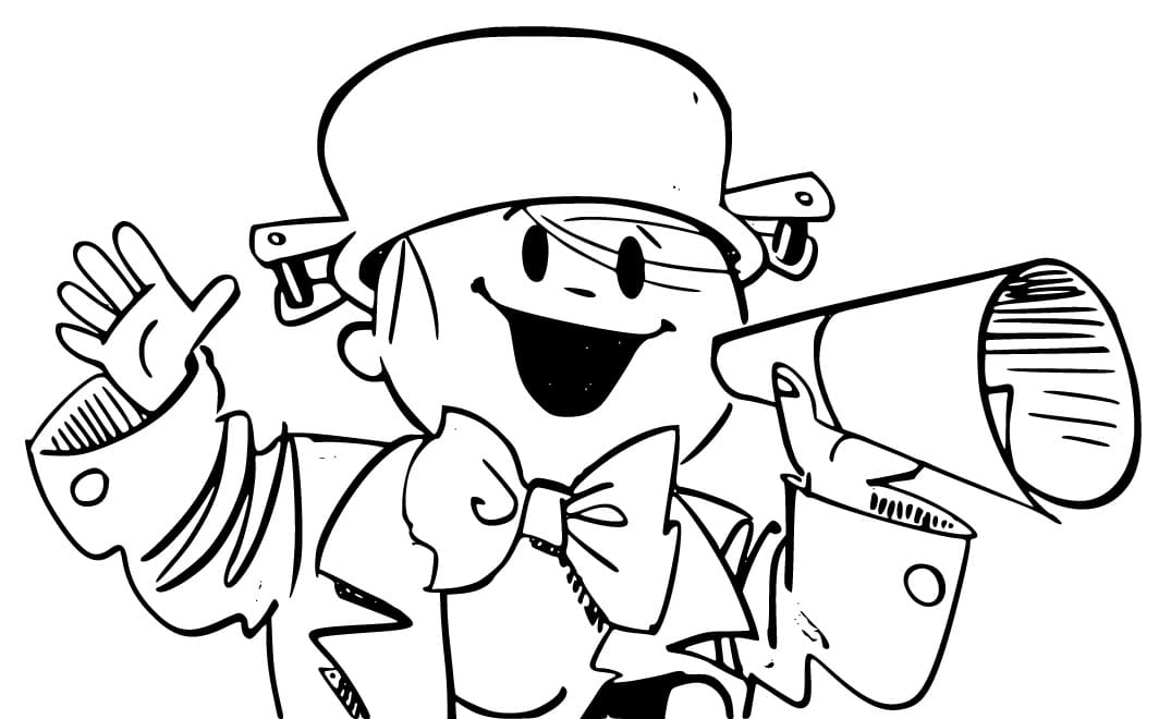 Desenho de Menino Maluquinho para Colorir e Pintar