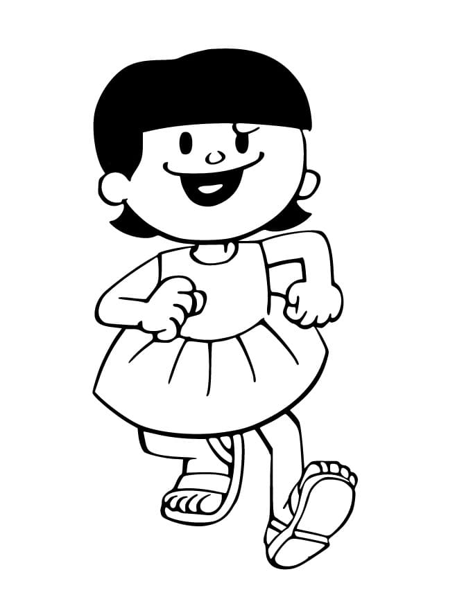 Desenho de Niná de Menino Maluquinho para Colorir e Pintar