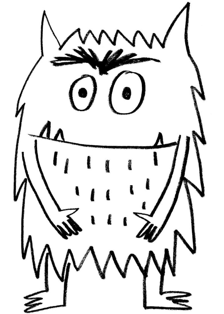 Desenho de o Monstro das Cores para Colorir e Pintar