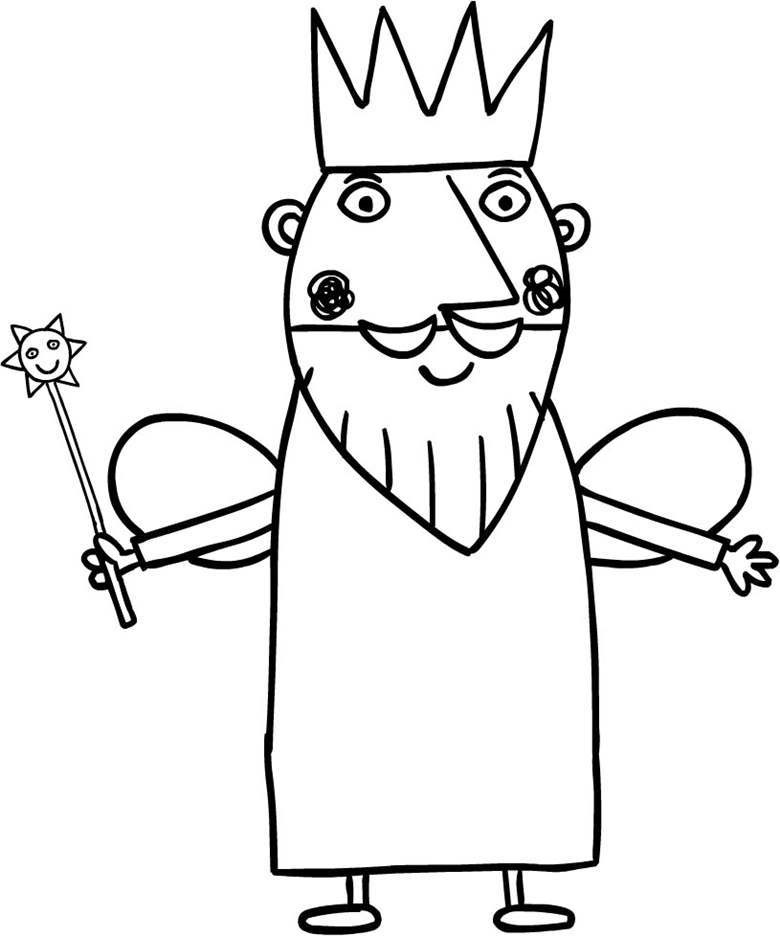 Desenho de Rei Thistle para Colorir e Pintar