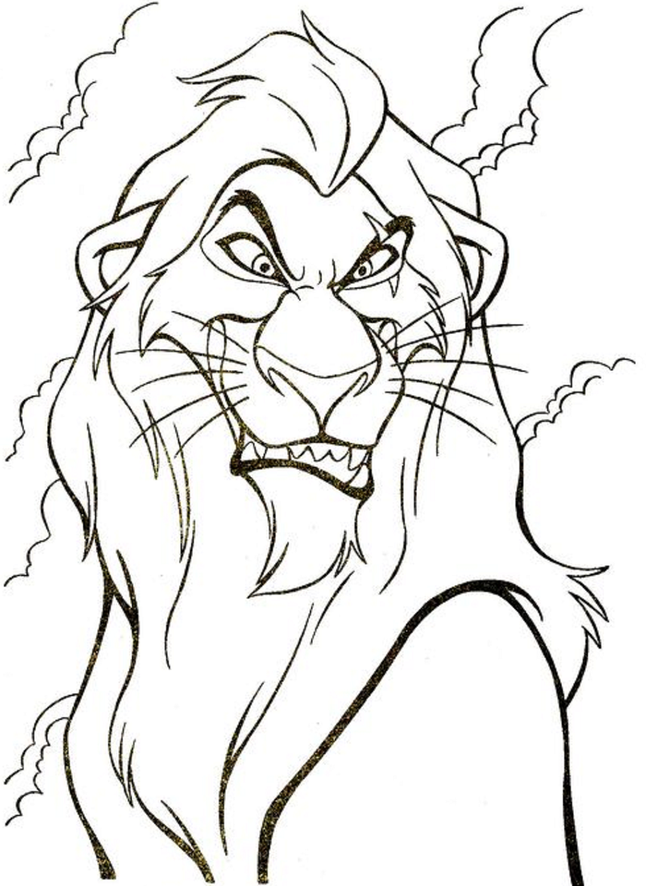 Desenho de Scar para Colorir e Pintar