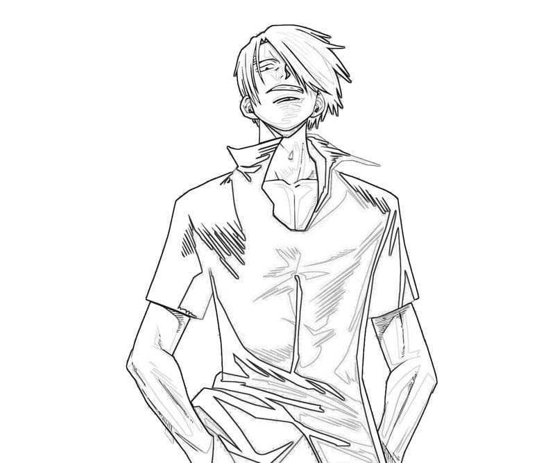 Desenho de Sanji para Colorir Gratuitamente e Pintar