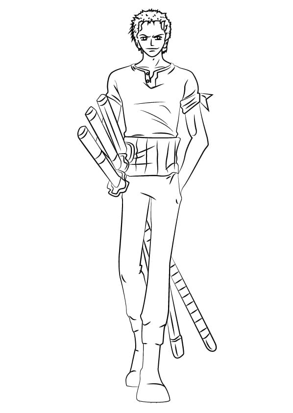 Desenho One Piece para Colorir Giz de Cera e Pintar