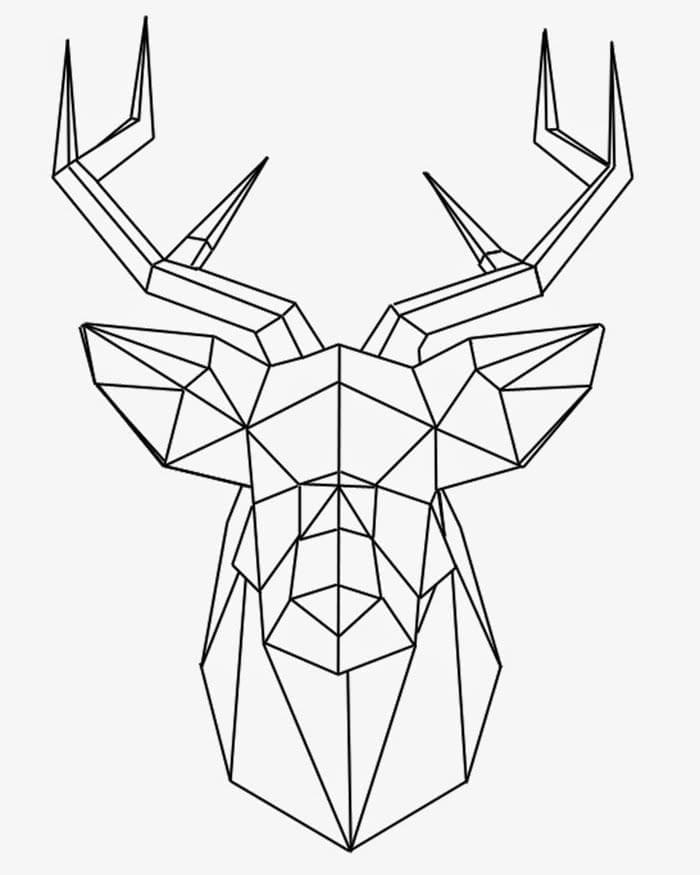 Desenho de Origami Grátis para Colorir e Pintar