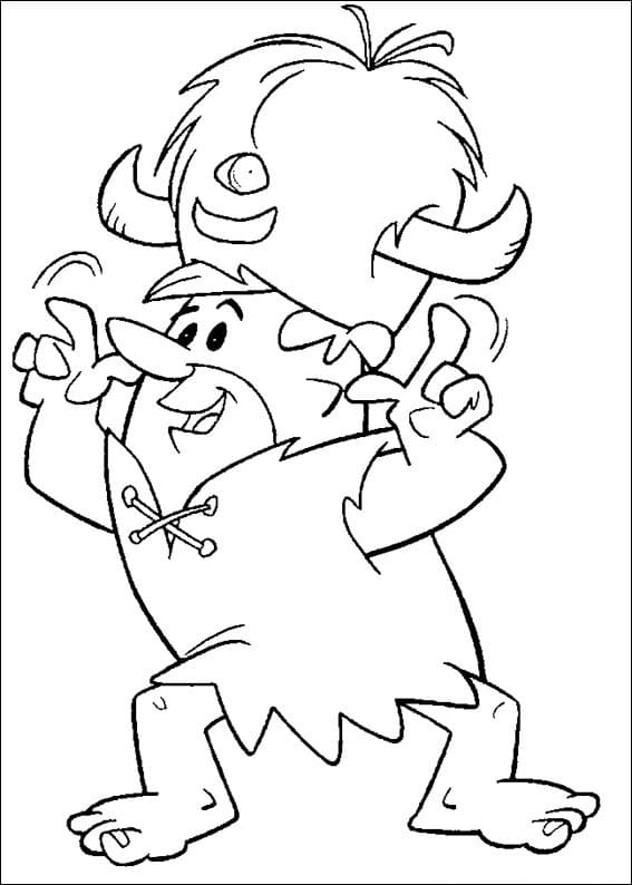Desenho Barney Rubble para Colorir e Pintar