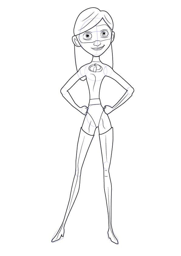 Desenho de os Incríveis Pdf para Colorir e Imprimir e Pintar