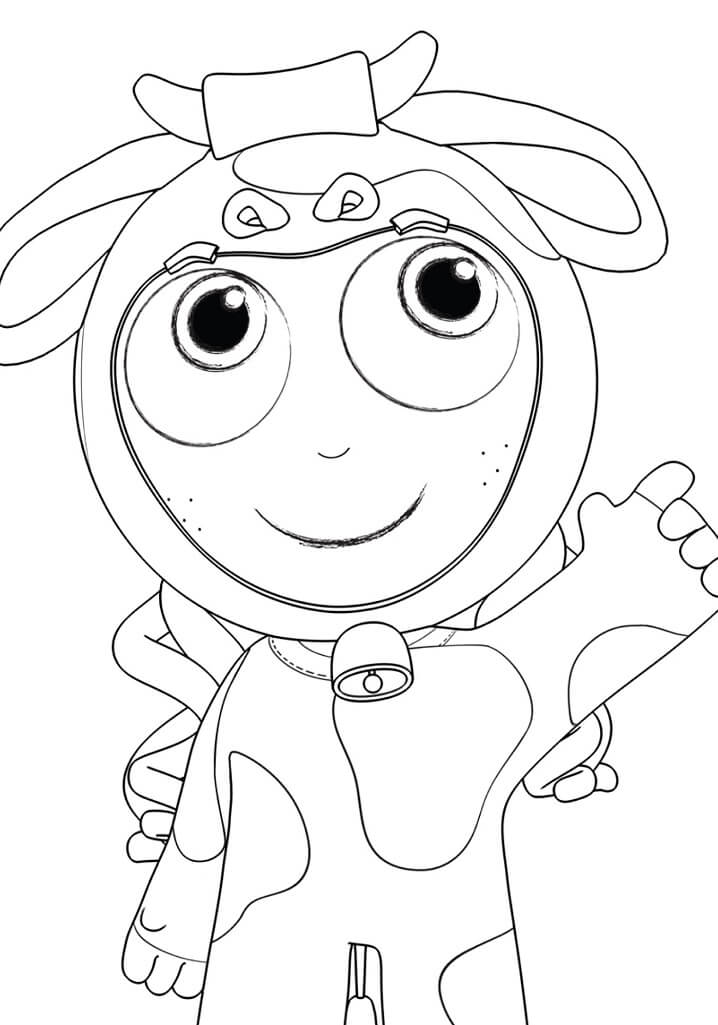 Desenho de Aninhá para Colorir e Pintar