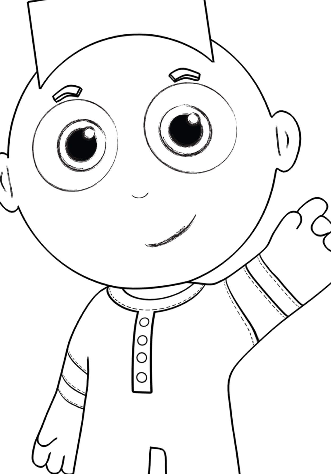 Desenho de Fabinho para Colorir e Pintar