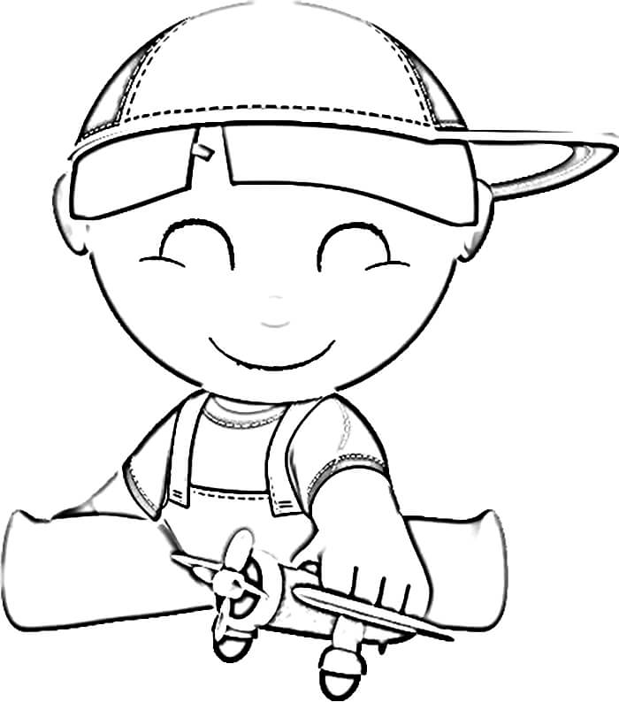 Desenho de Pepinho os Pequerruchos para Colorir e Pintar