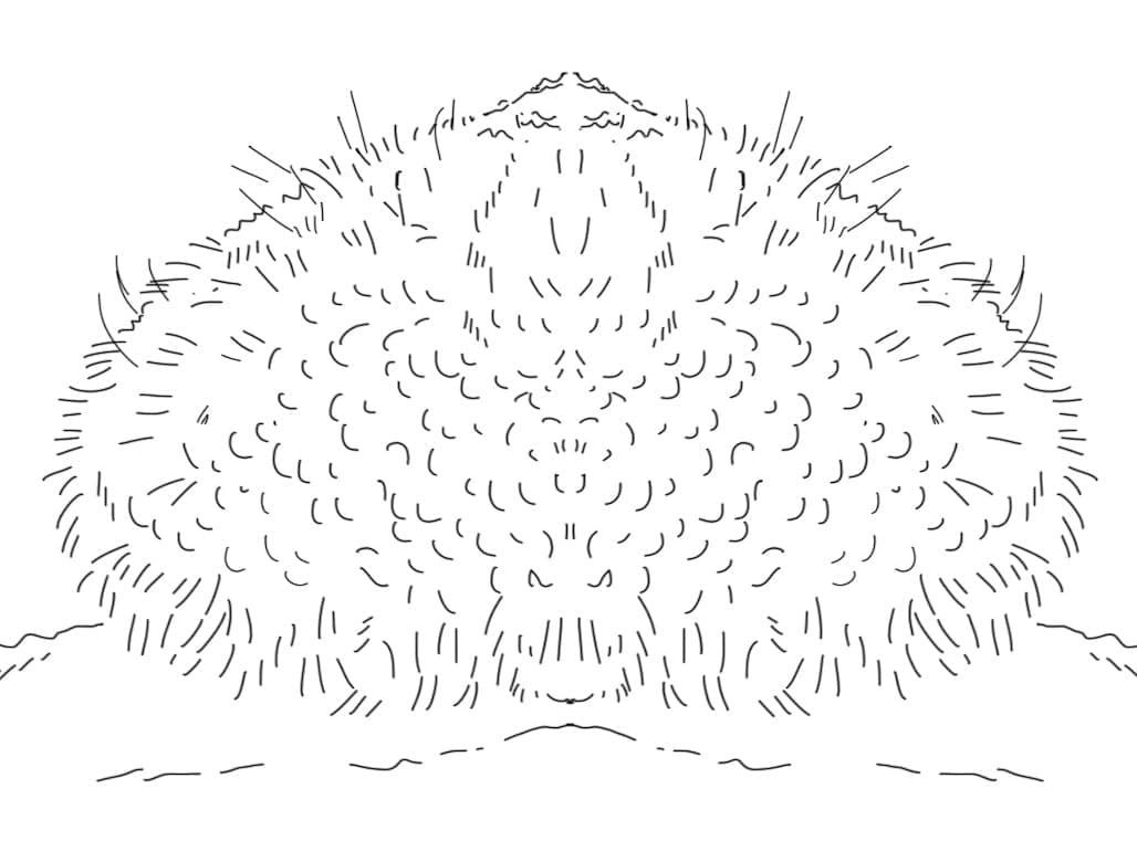 Desenho de Ouriço do Mar Grátis para Crianças para Colorir e Pintar