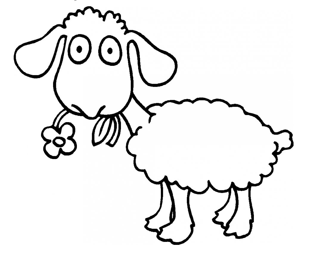 Desenho Ovelha Download Pdf para Colorir e Pintar