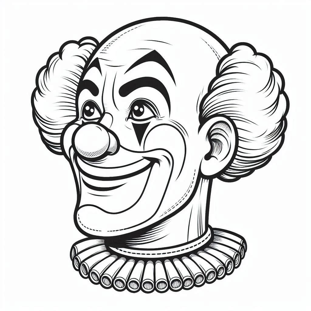 Desenho de o Palhaço para Colorir e Pintar