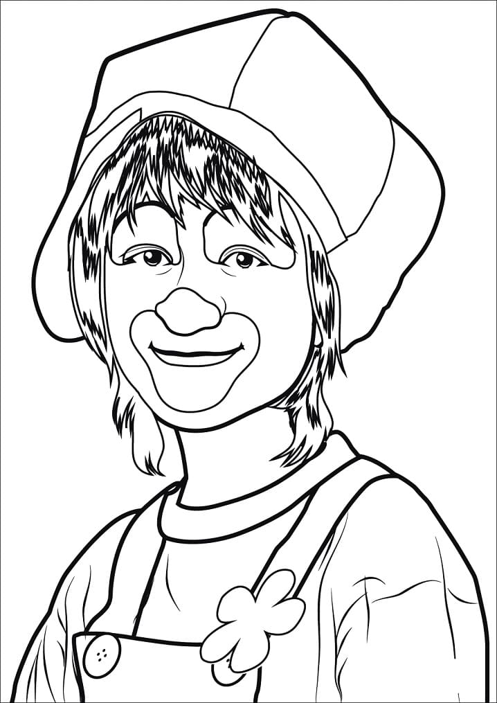 Desenho Menino Palhaço para Colorir e Pintar