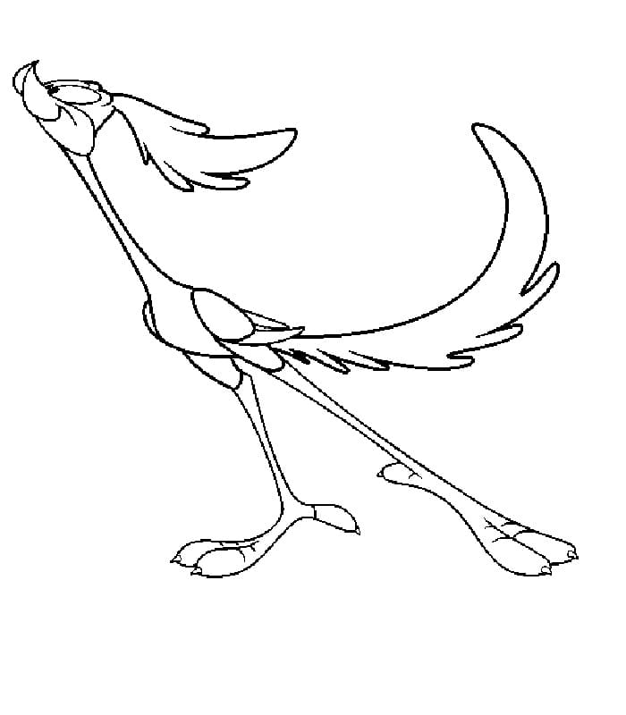 Desenho Papá Léguas para Colorir Tinta Guache e Pintar