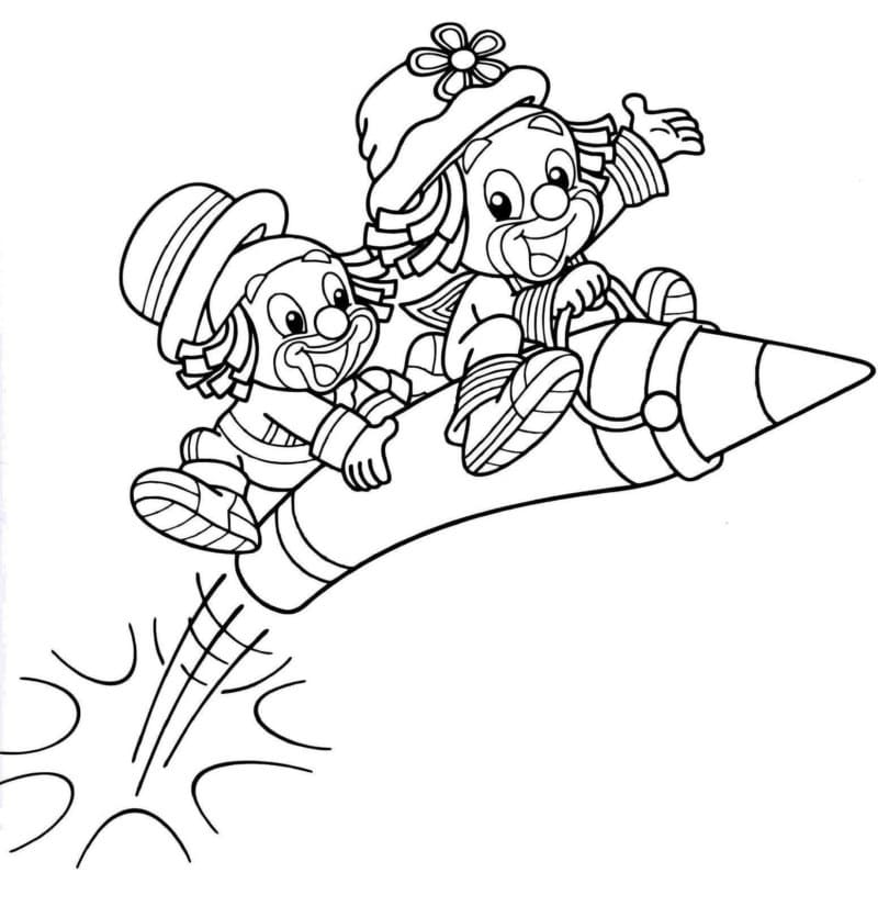 Desenho de Imprimivel Grátis Patati Patata para Colorir e Pintar