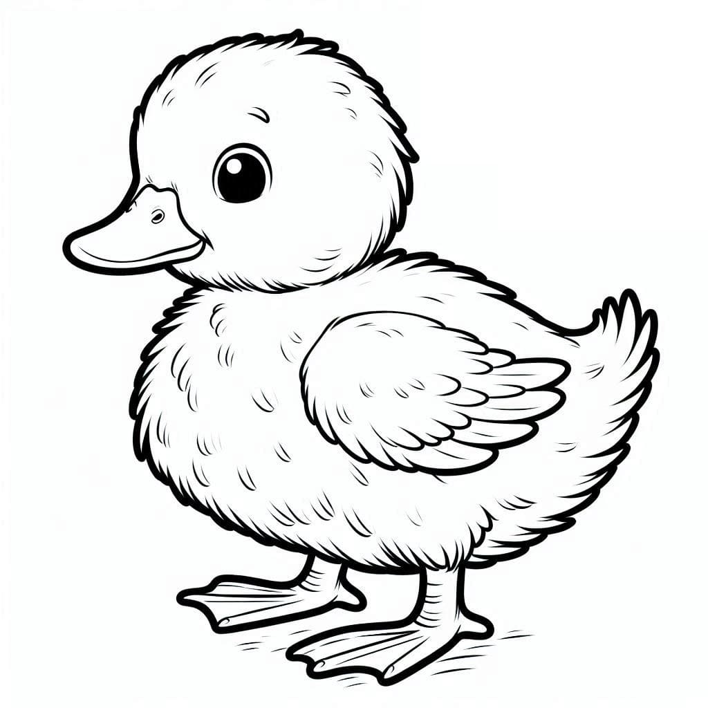 Desenhos de Patinho para Crianças para Colorir e Pintar