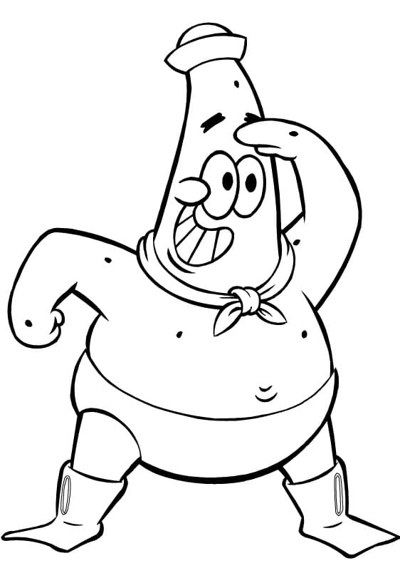 Desenho de Patrick Estrela para Colorir e Pintar