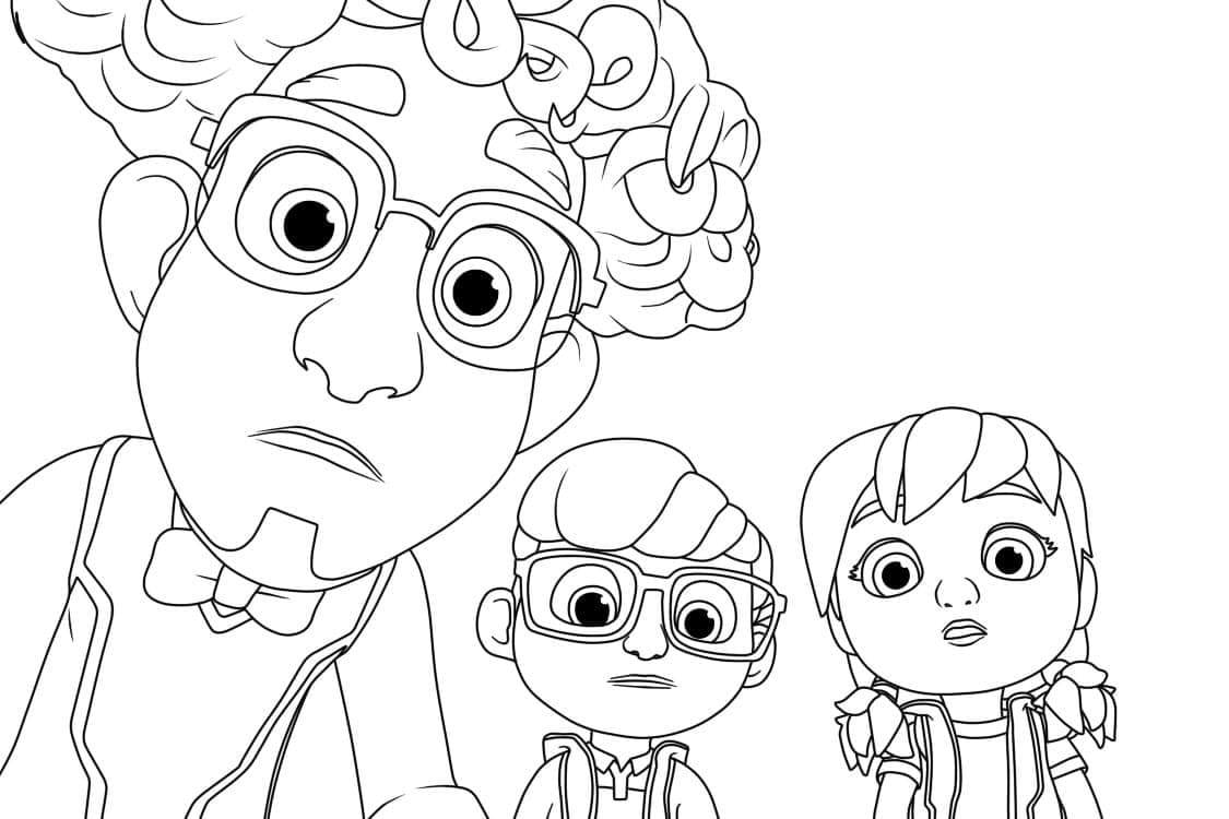 Desenho de Patrulheiros em Ação para Crianças para Colorir e Pintar