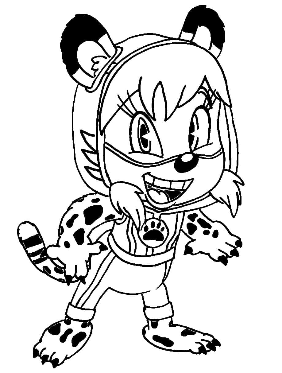 Desenho de Wren de Patrulheiros em Ação para Colorir e Pintar