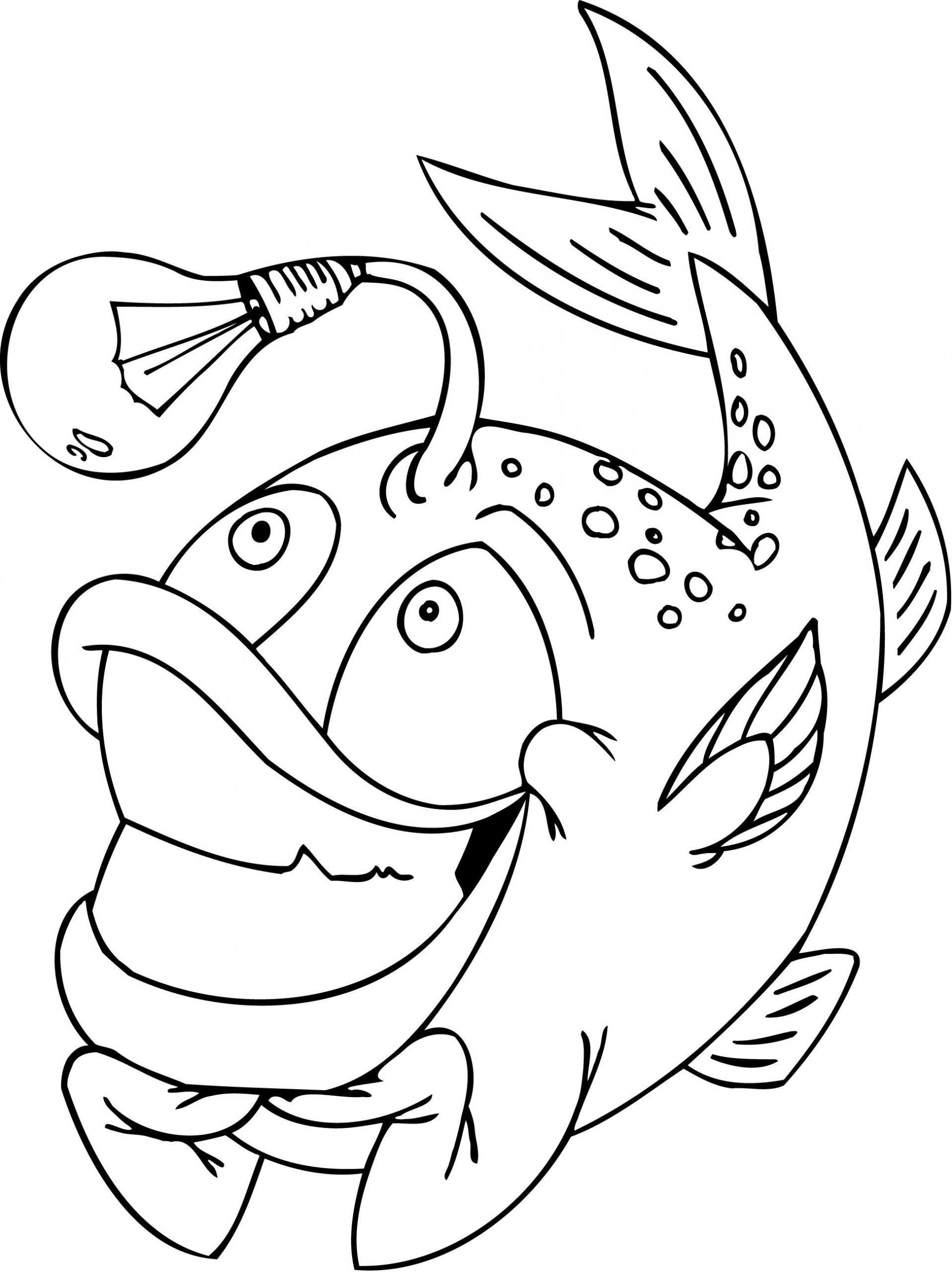 Desenho de Peixe Betta para Colorir e Pintar