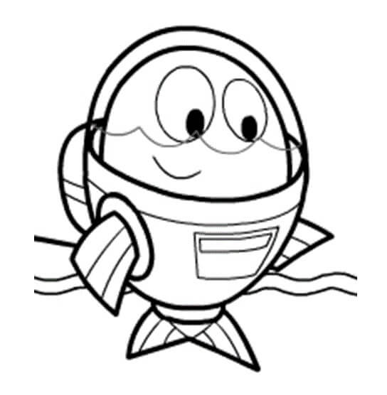 Desenho do Peixonauta para Pintar Grátis