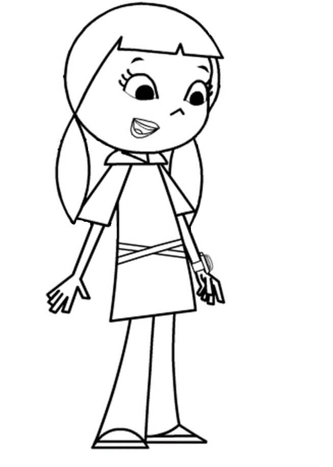 Desenho Marina de Peixonauta para Colorir e Pintar