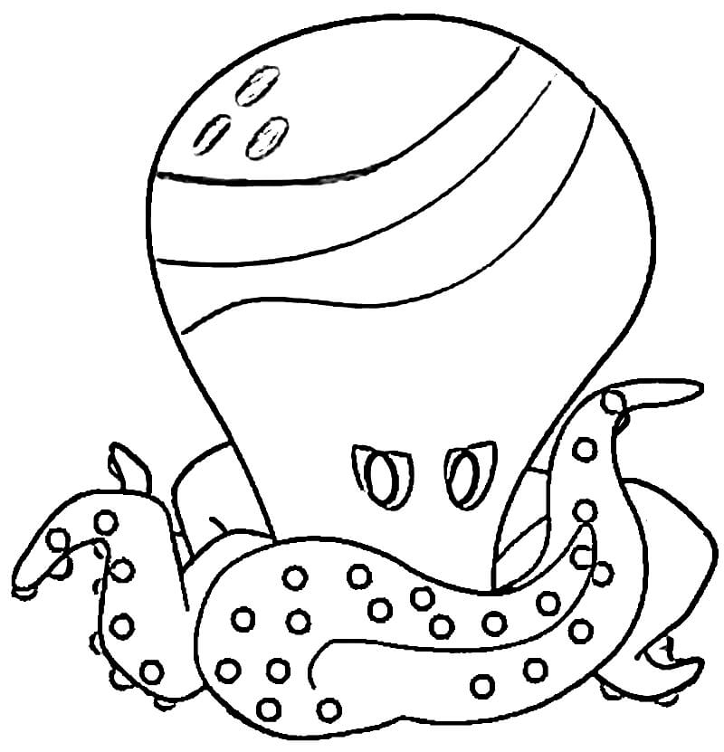 Desenho Ollie de Peixonauta para Colorir e Pintar