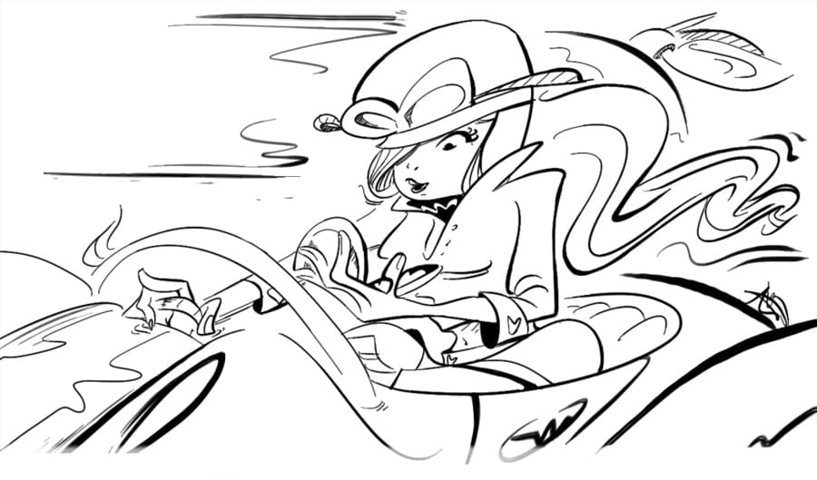 Desenho de Penélope Charmosa Imprimivel para Pintar