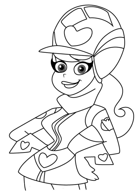 Desenho de Penélope Charmosa para Colorir Giz de Cera e Pintar