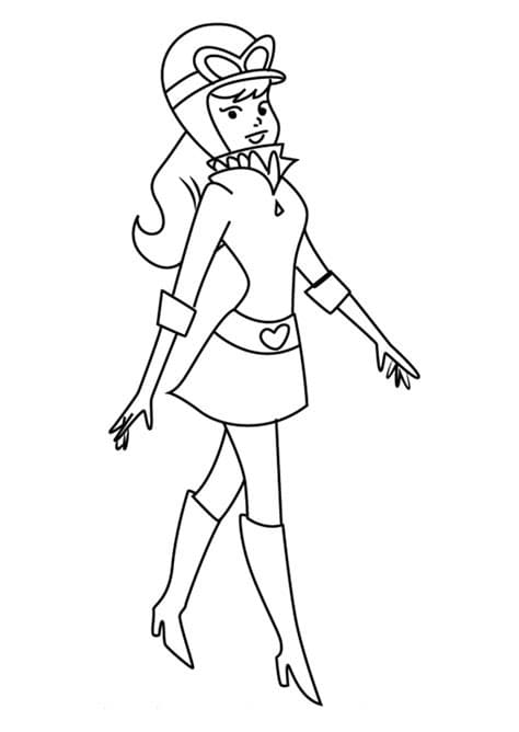 Desenho de Penélope Charmosa para Colorir Pdf e Pintar