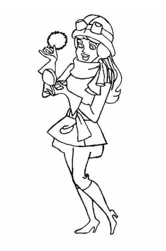 Desenho de Penélope Charmosa para Imprimir e Colorir e Pintar