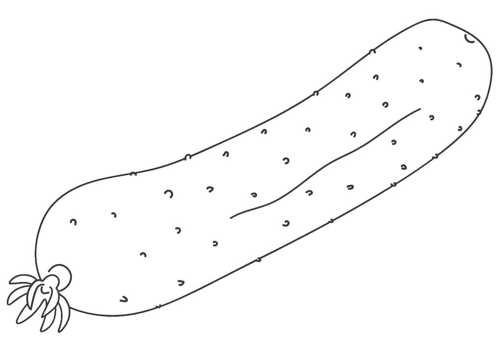 Desenho de Pepino para Colorir Desenho Imprimivel e Pintar