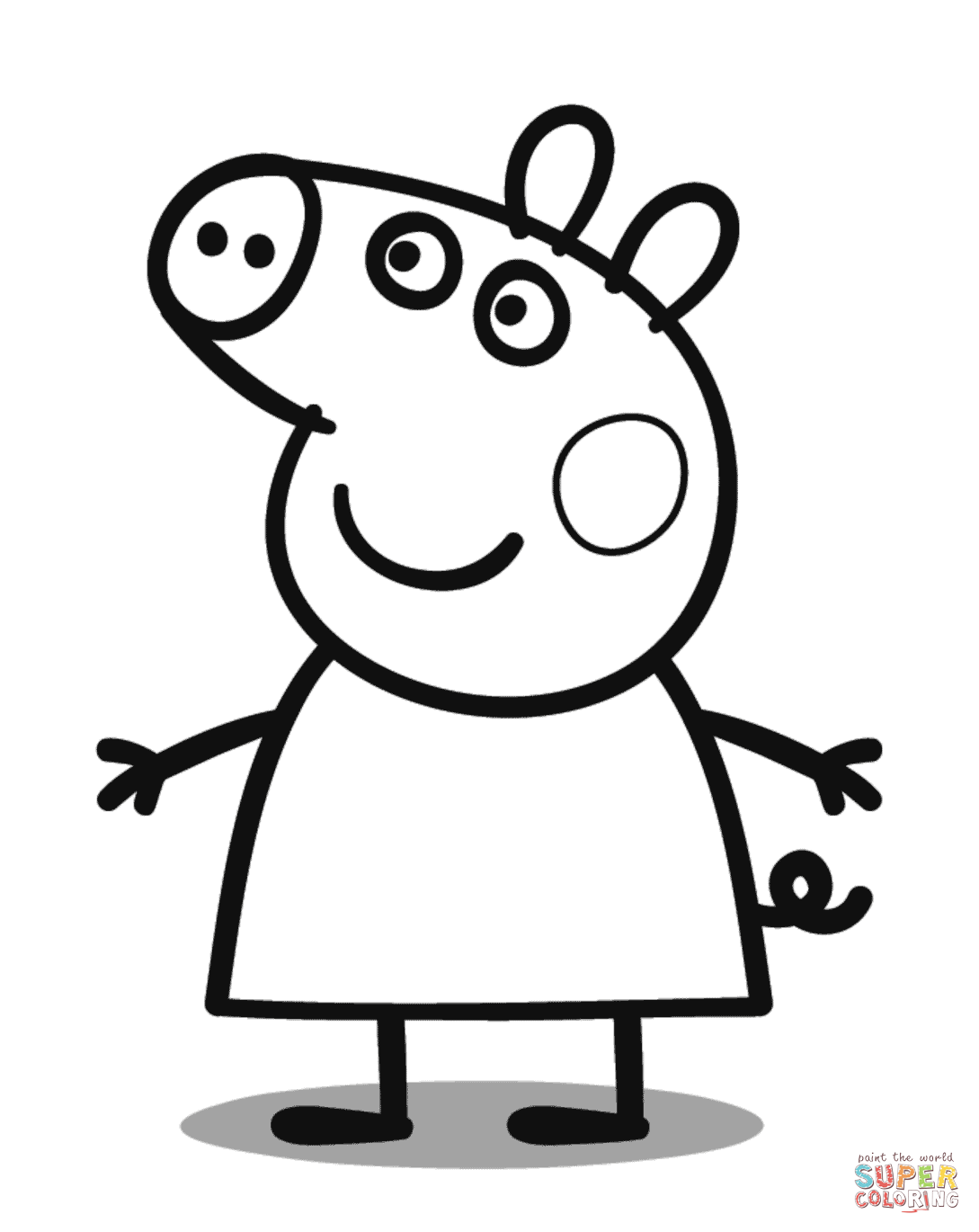 Desenho Imprimivel da Peppa Pig para Pintar Grátis