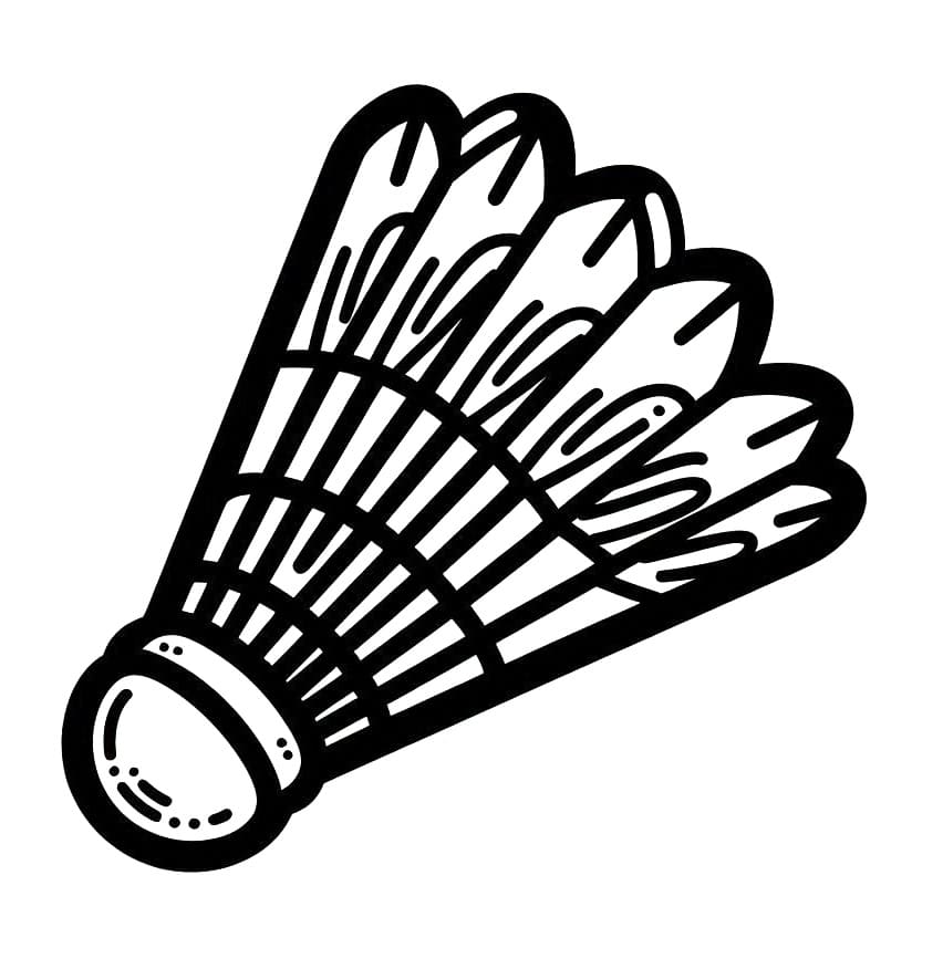 Desenho de Imprimivel Grátis Peteca para Crianças para Colorir e Pintar