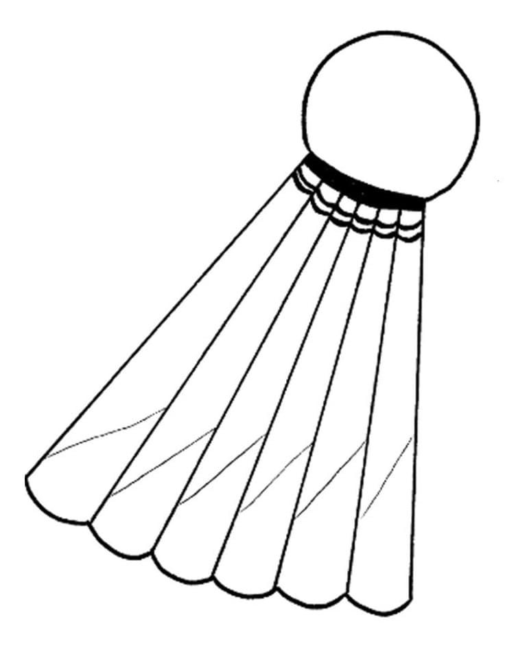 Desenho de Imprimivel Peteca para Crianças para Colorir e Pintar