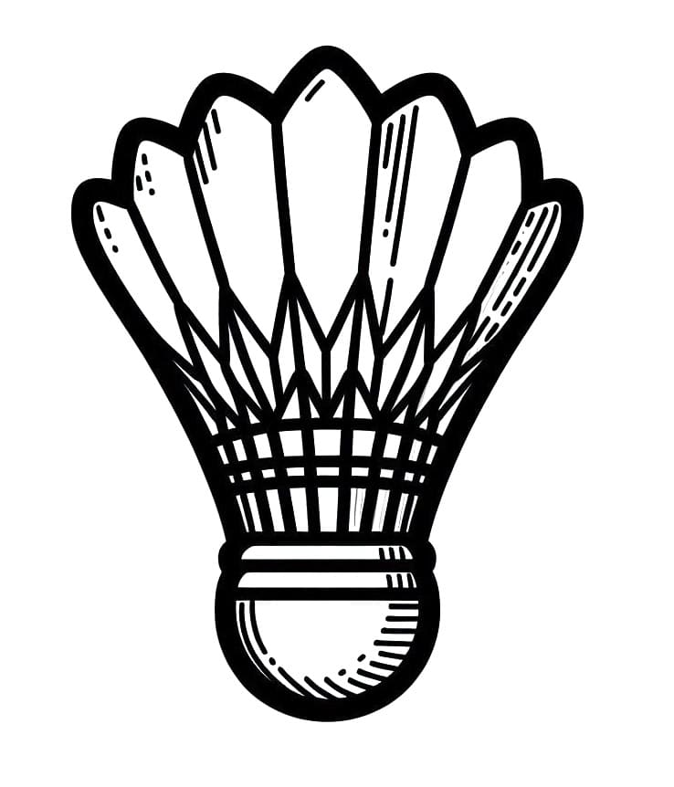 Desenho de Peteca Imprimivel para Crianças para Colorir e Pintar