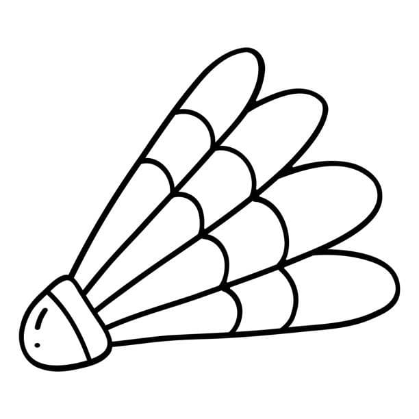 Desenho de Peteca Imprimivel para Colorir e Pintar