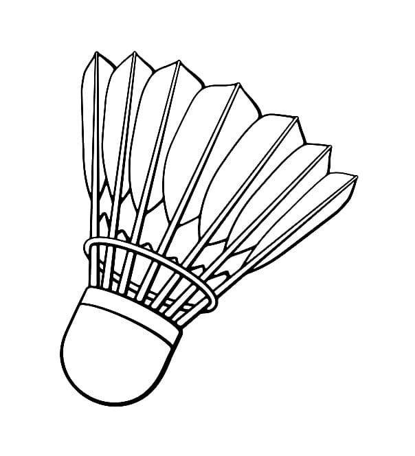 Desenho de uma Peteca para Colorir e Pintar