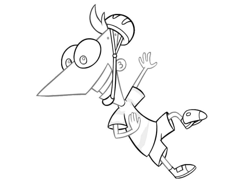Desenho de Phineas Incrível para Colorir e Pintar