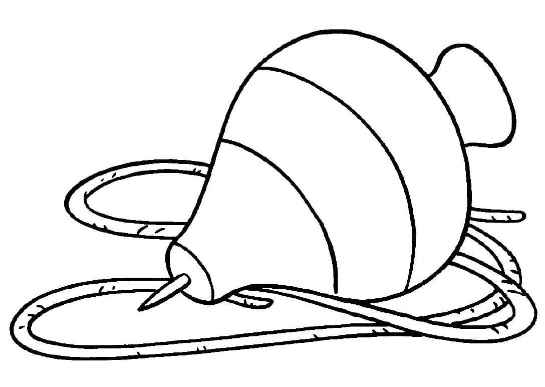 Desenho de Pião para Colorir Pdf e Pintar