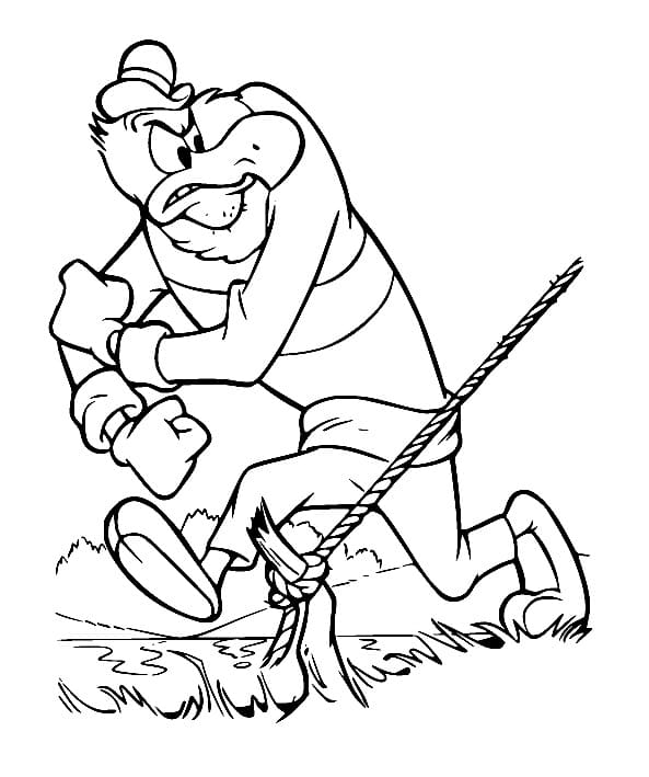 Desenho de Buzz Buzzard de Picá Pau para Colorir e Pintar