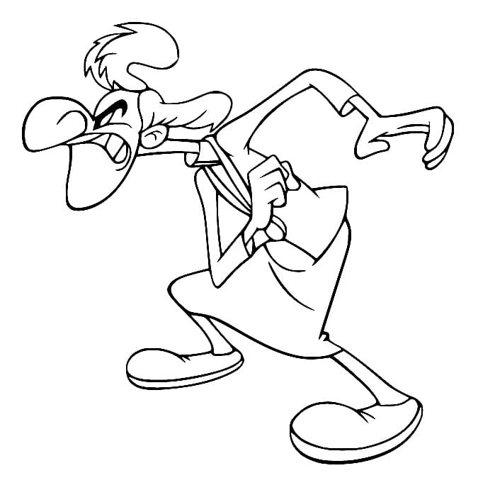 Desenho de Meany de Picá Pau para Colorir e Pintar