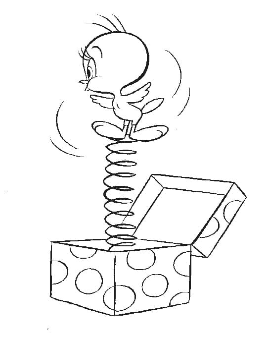 Desenho de Piu Piu e Seus Amigos para Colorir e Pintar