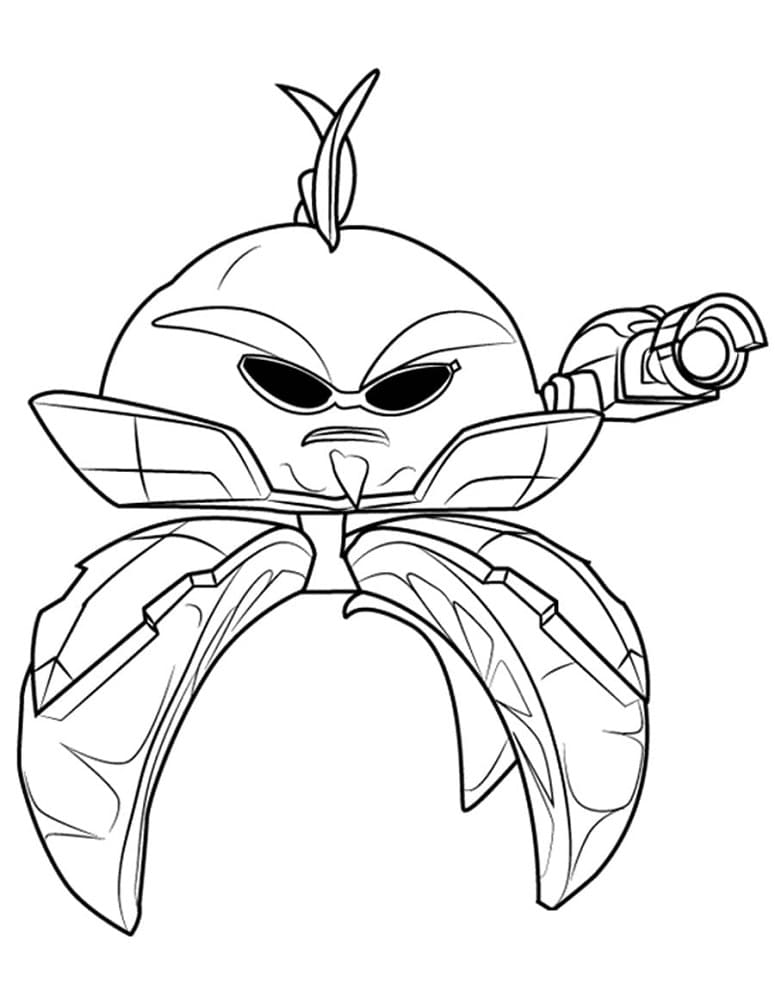 Desenho de Citron de Plants Vs Zombies para Colorir e Pintar