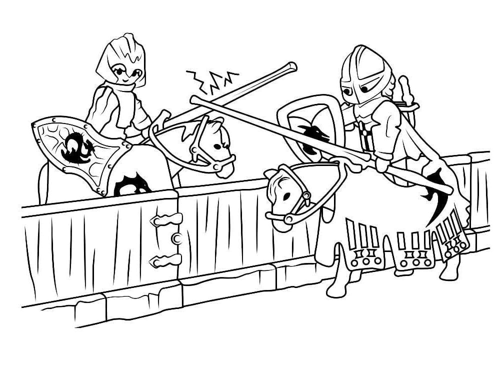 Desenho de Playmobil Download para Colorir Pdf e Pintar