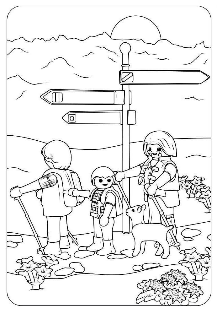 Desenho de Playmobil Grátis para Colorir e Pintar