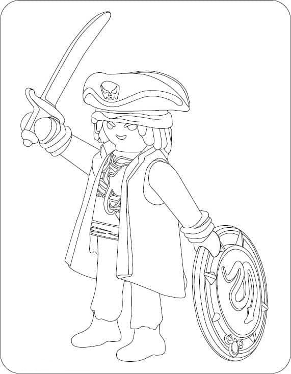 Desenho de Playmobil para Colorir Grátis Download e Pintar