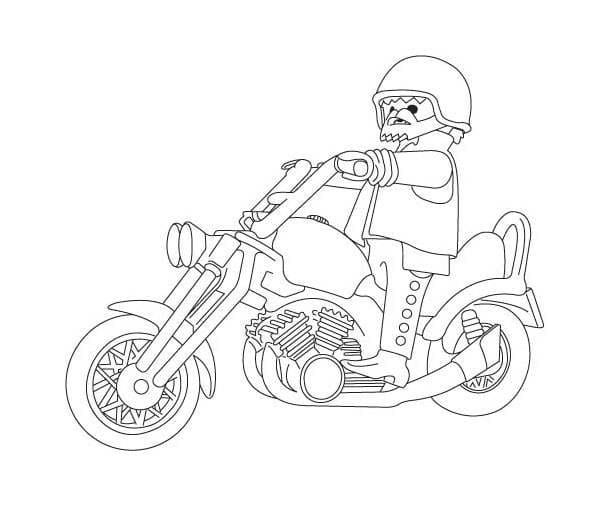 Desenho de Playmobil para Colorir Imprimivel e Pintar