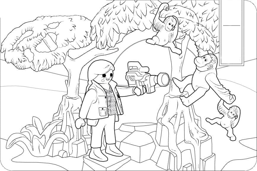 Desenho de Playmobil para Colorir Pdf Imprimivel e Pintar